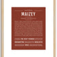 Maizey | Name Art Print