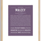 Maizey | Name Art Print