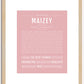 Maizey | Name Art Print