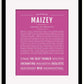 Frame Options | Dark Pink | Black Frame, Matted