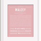 Frame Options | Dusty Rose | White Frame, Matted