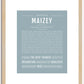 Maizey | Name Art Print