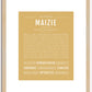 Maizie | Name Art Print