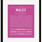 Frame Options | Dark Pink | Black Frame, Matted