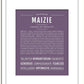 Frame Options | Deep Purple | White Frame, Matted