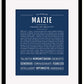 Frame Options | Midnight Blue | Black Frame, Matted