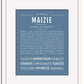 Frame Options | Steele Blue | White Frame, Matted