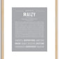 Maizy | Name Art Print