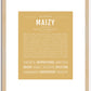 Maizy | Name Art Print