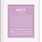 Frame Options | Lilac | White Frame, Matted