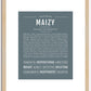 Maizy | Name Art Print