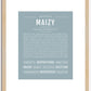 Maizy | Name Art Print