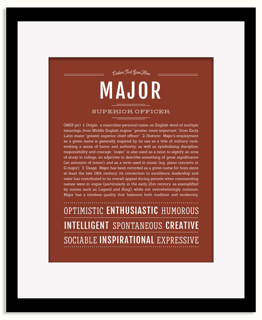 Frame Options | Bordeaux | Black Frame, Matted