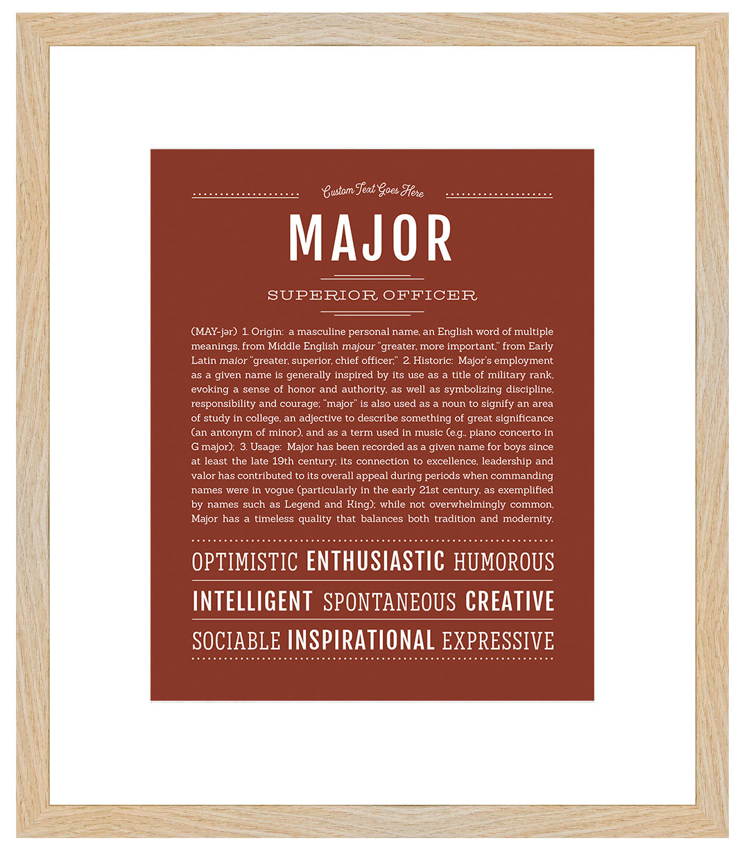 Frame Options | Bordeaux | Maple Frame, Matted