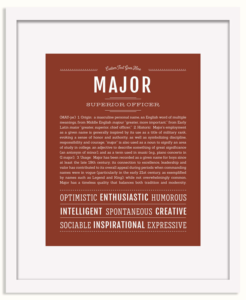 Frame Options | Bordeaux | White Frame, Matted