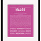 Frame Options | Dark Pink | Black Frame, Matted