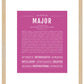 Frame Options | Dark Pink | Maple Frame, Matted