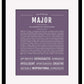 Frame Options | Deep Purple | Black Frame, Matted