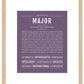 Frame Options | Deep Purple | Maple Frame, Matted