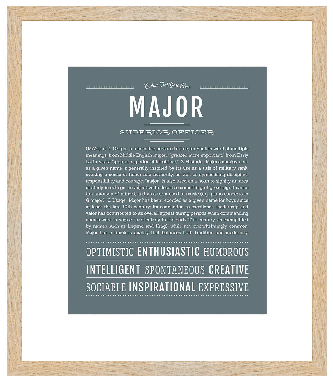 Frame Options | Night Rendezvous | Maple Frame, Matted