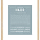 Frame Options | Powder Blue | Maple Frame, Matted
