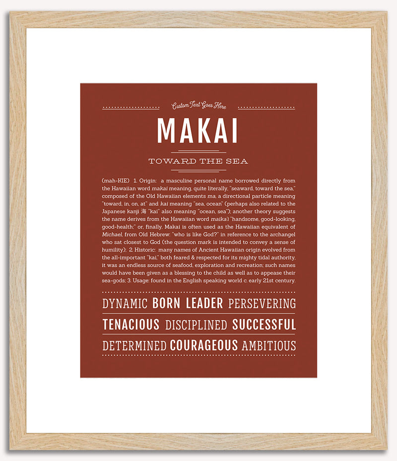 Makai | Name Art Print