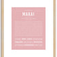 Makai | Name Art Print