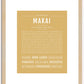 Makai | Name Art Print