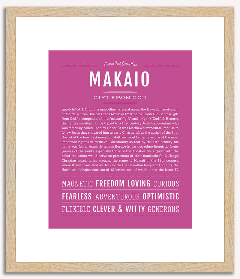 Makaio | Name Art Print