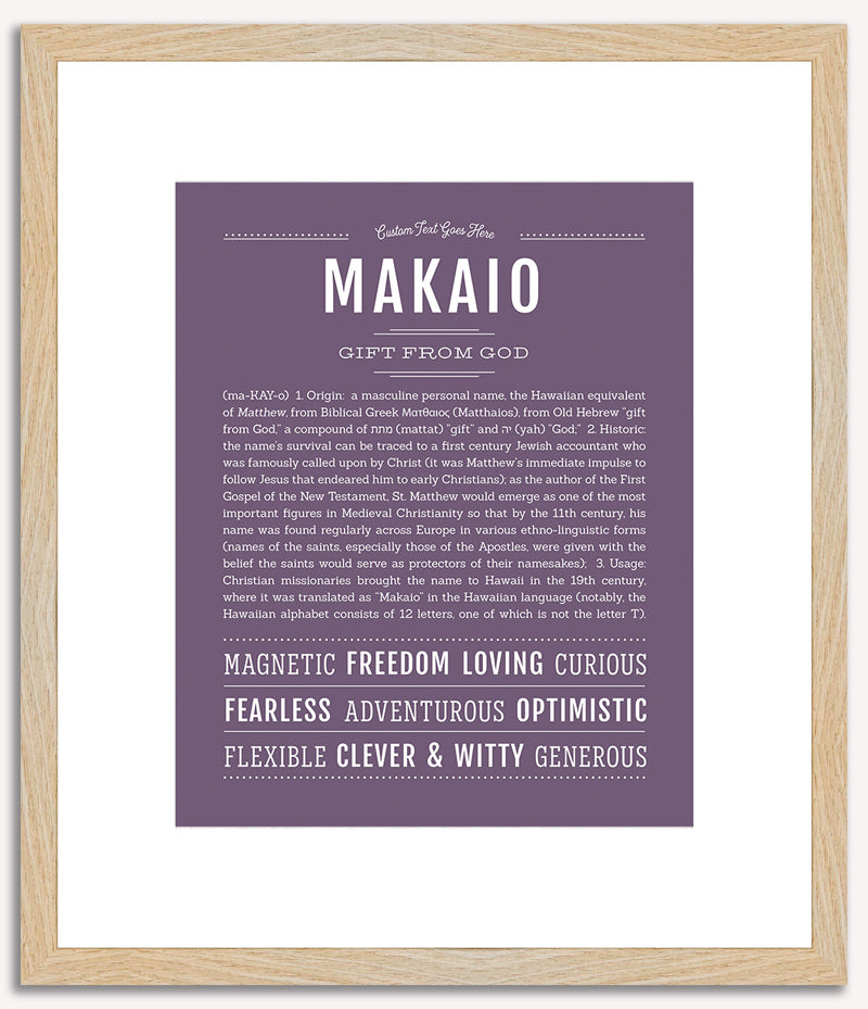 Makaio | Name Art Print