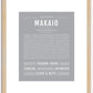 Makaio | Name Art Print