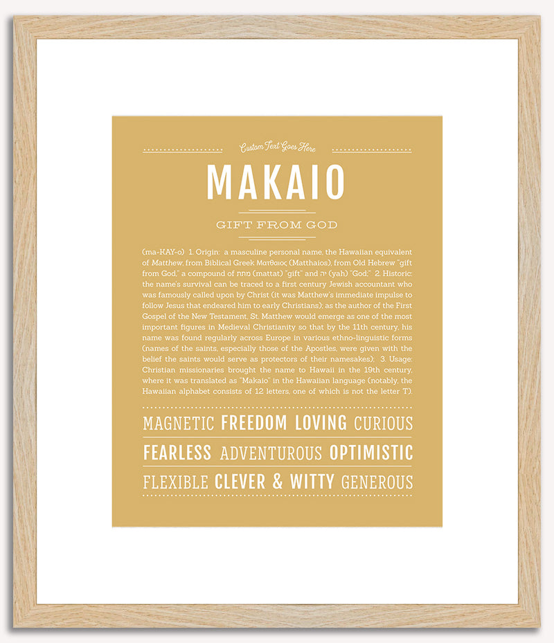 Makaio | Name Art Print