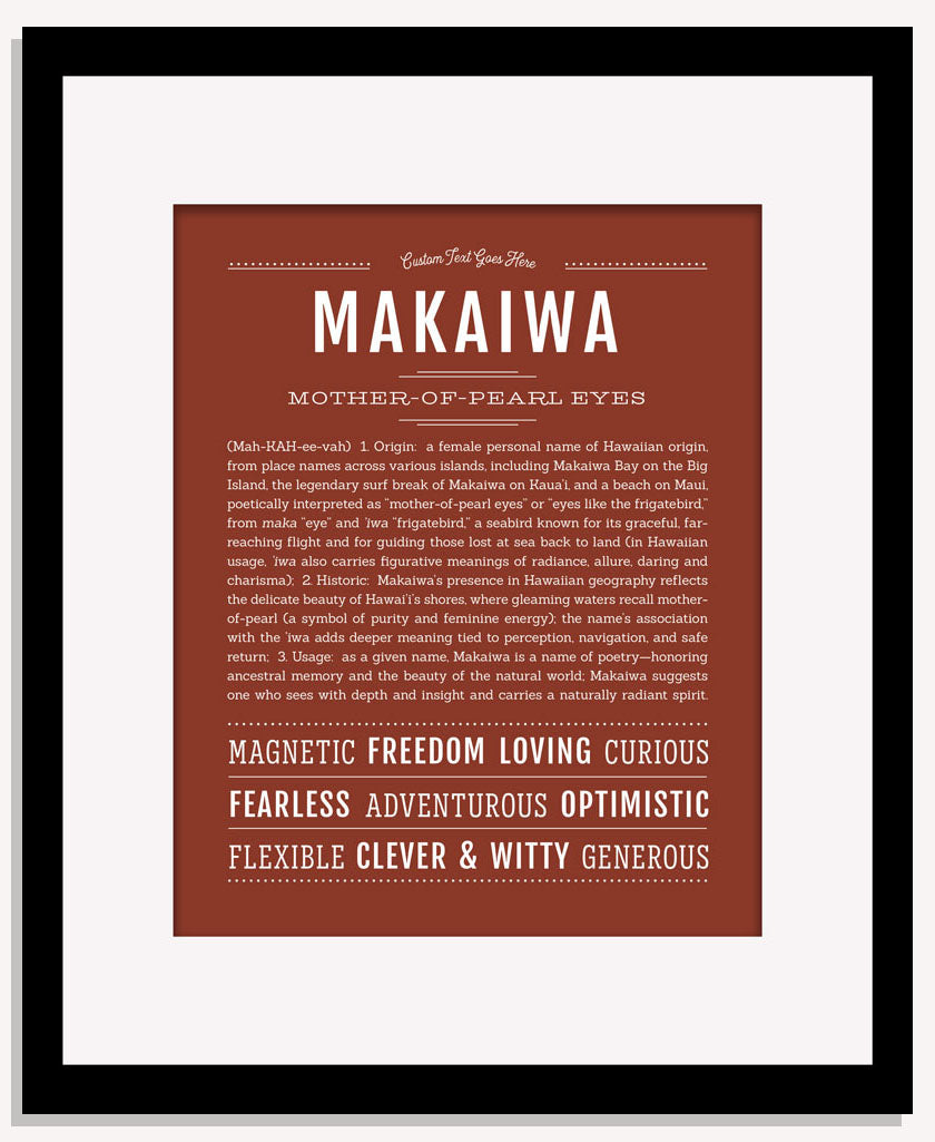 Makaiwa | Name Art Print
