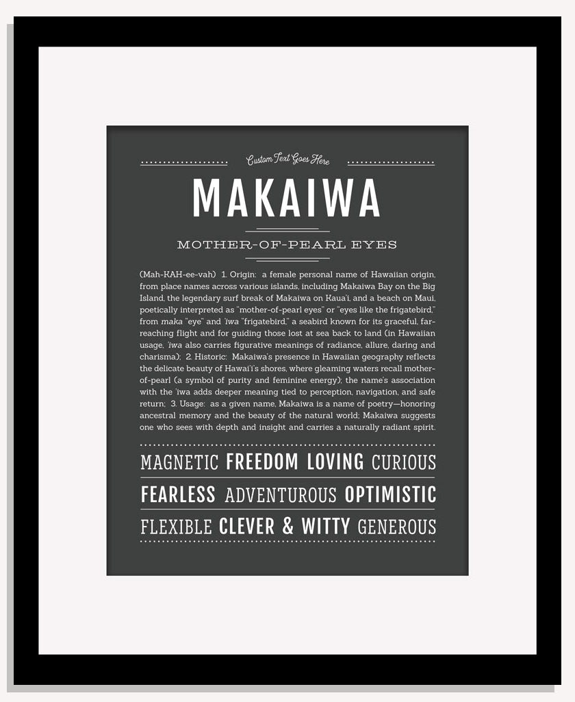 Makaiwa | Name Art Print