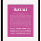 Makaiwa | Name Art Print