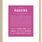 Makaiwa | Name Art Print