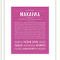 Makaiwa | Name Art Print