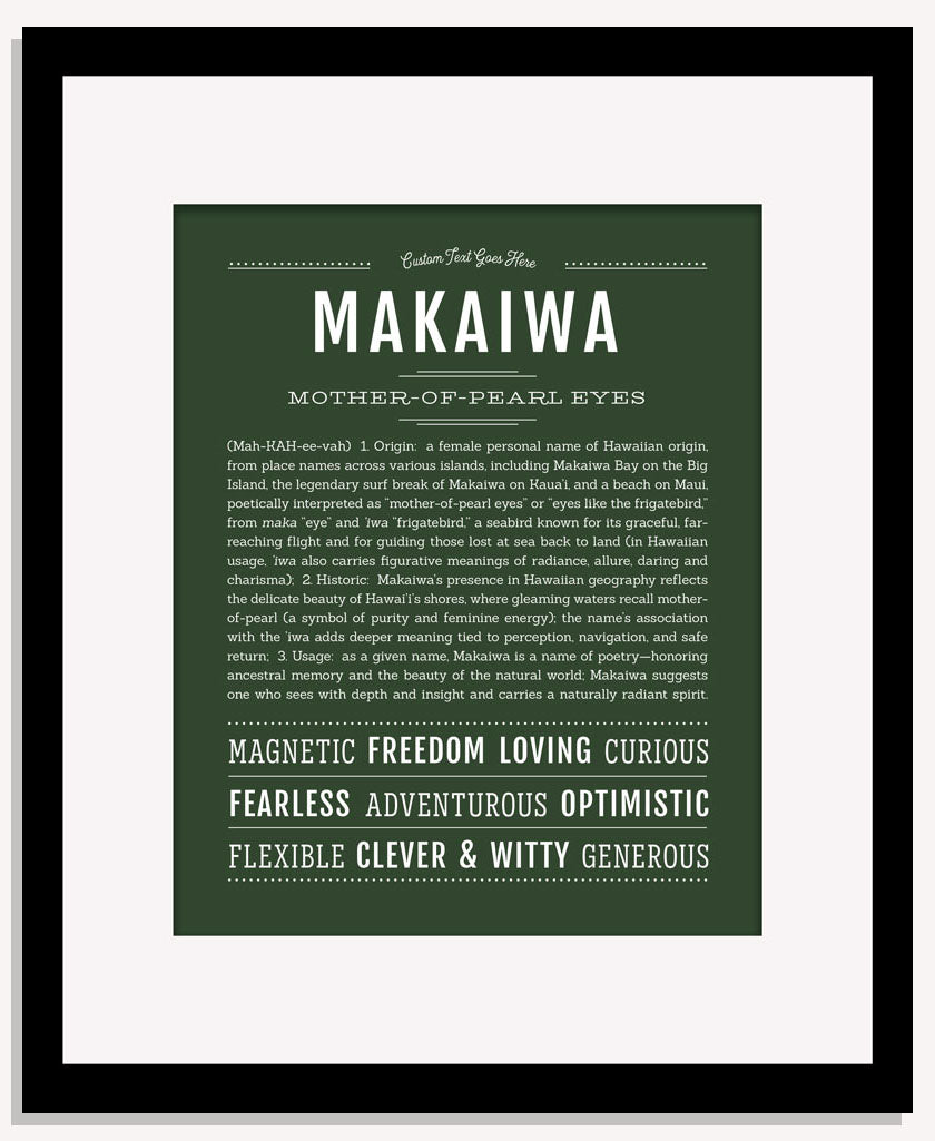 Makaiwa | Name Art Print