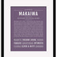 Makaiwa | Name Art Print