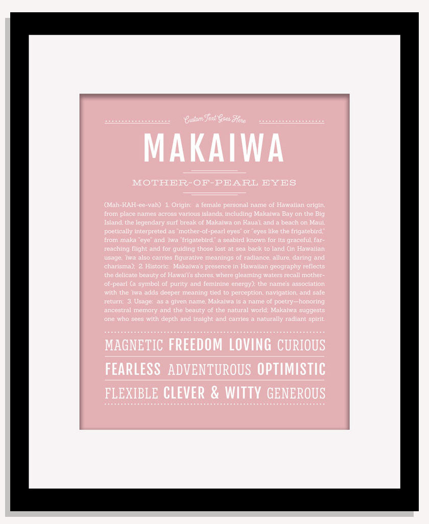 Makaiwa | Name Art Print