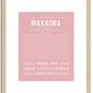 Makaiwa | Name Art Print
