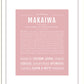 Makaiwa | Name Art Print