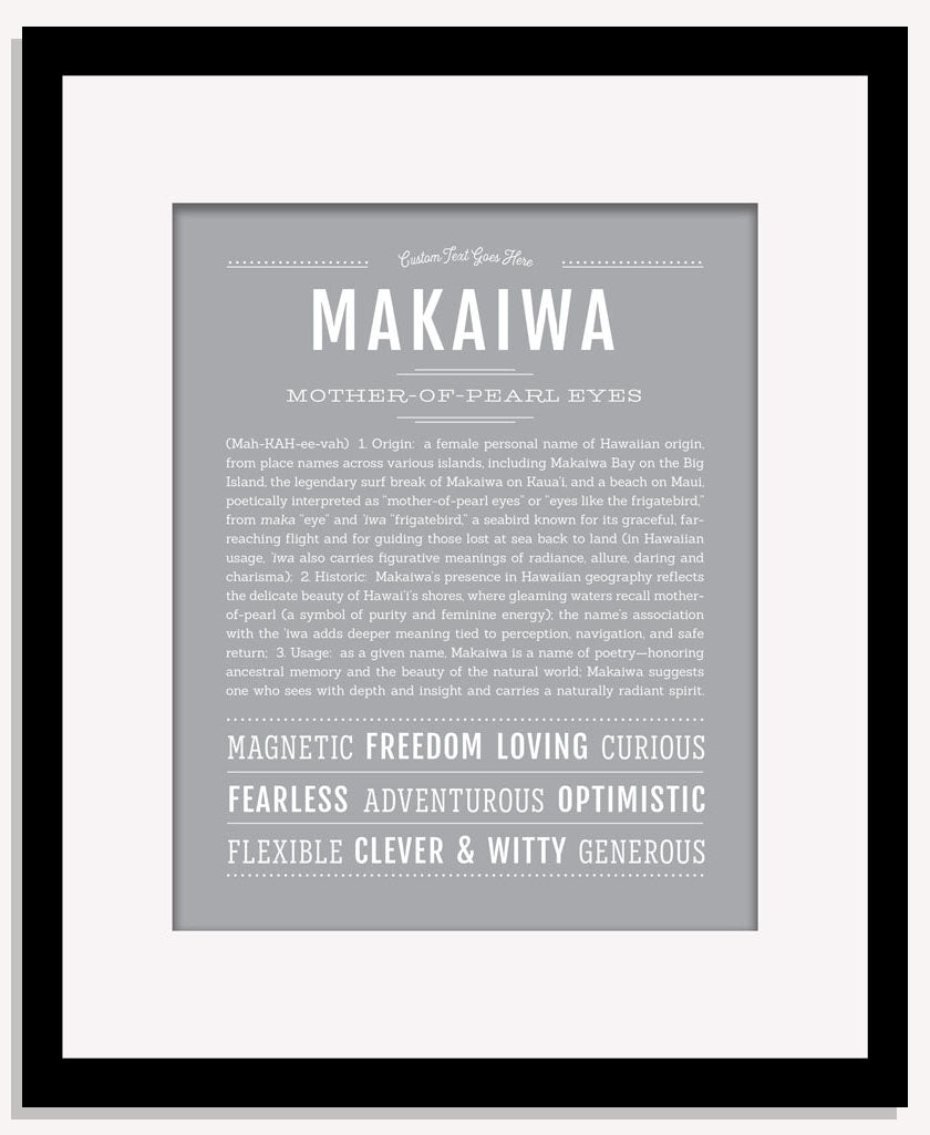 Makaiwa | Name Art Print