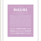Makaiwa | Name Art Print