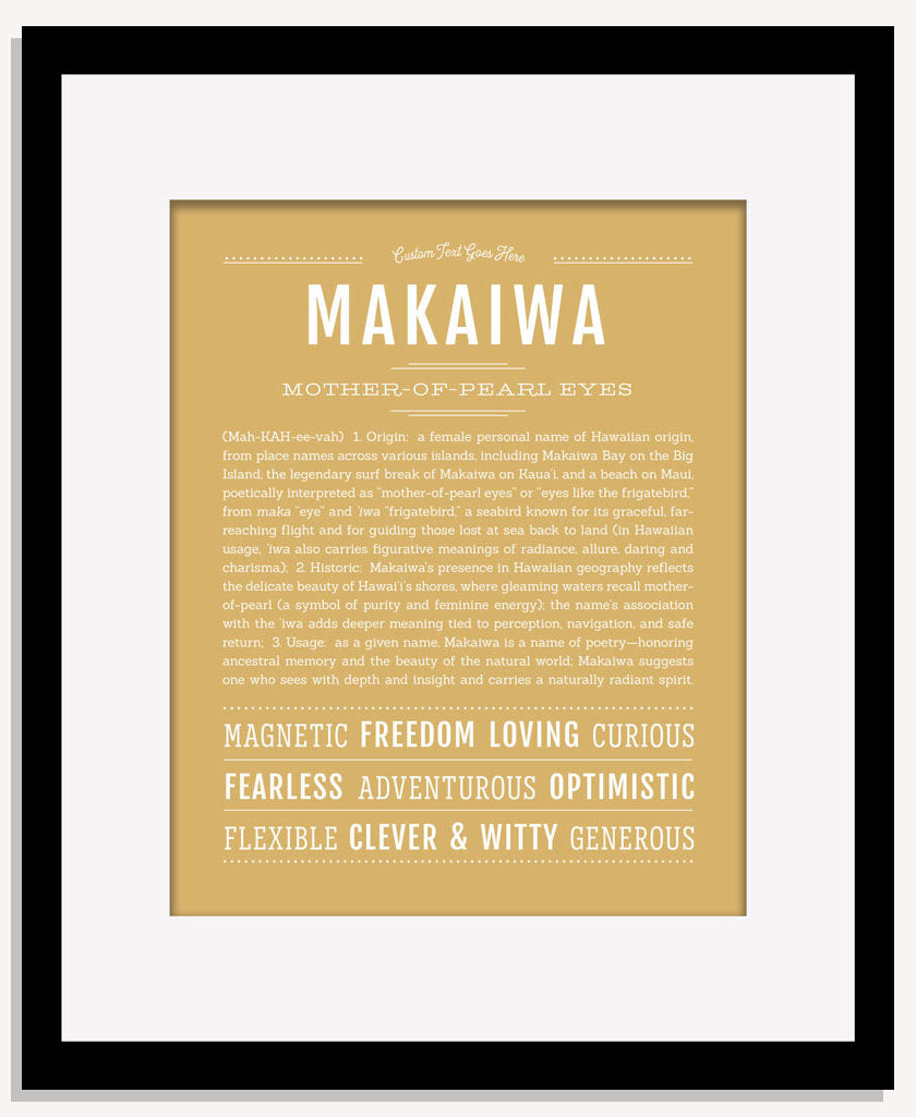 Makaiwa | Name Art Print
