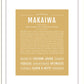 Makaiwa | Name Art Print
