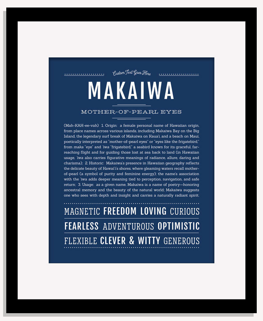 Makaiwa | Name Art Print