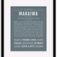 Makaiwa | Name Art Print