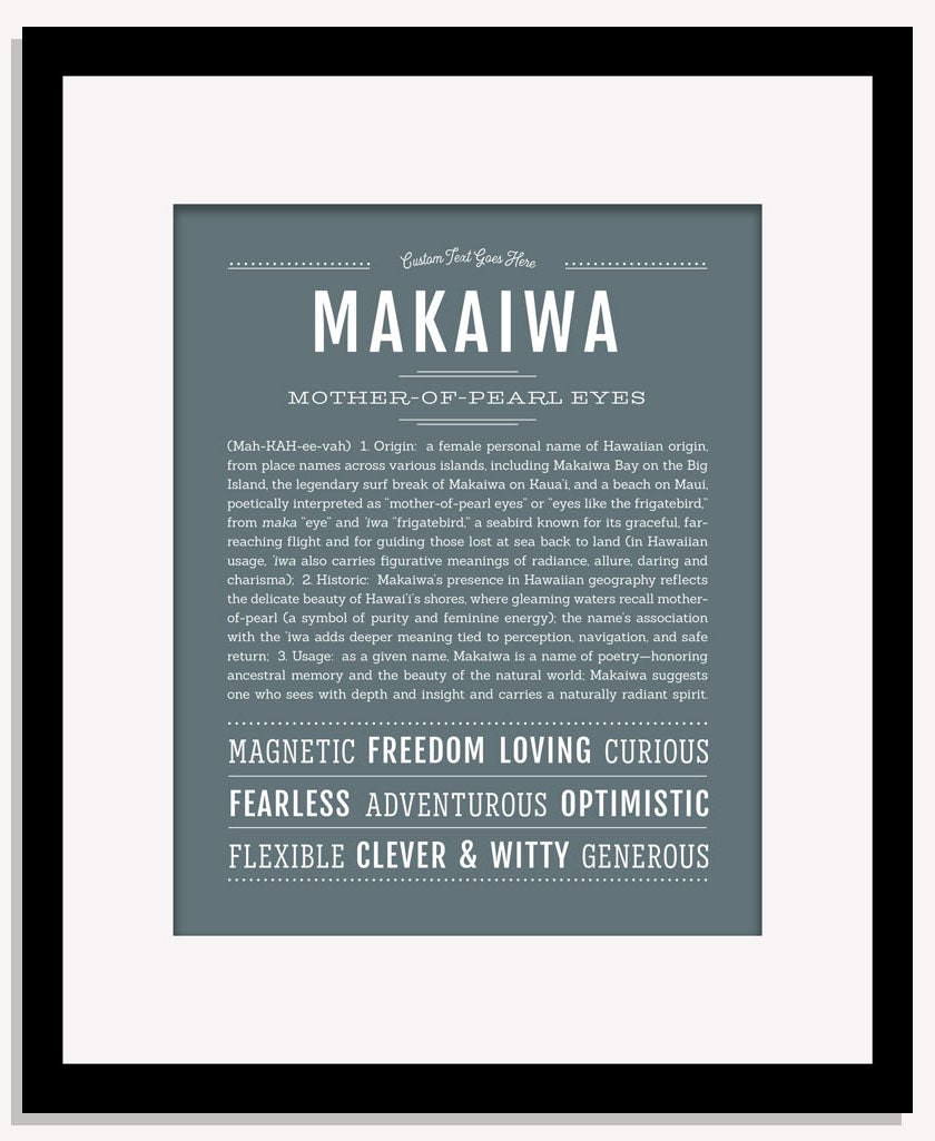 Makaiwa | Name Art Print