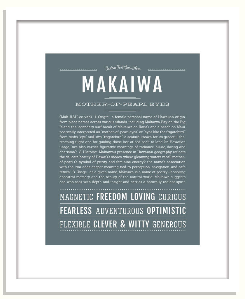 Makaiwa | Name Art Print